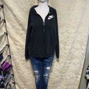 Nike Women's Dark Gray Zip-Up Hoodie